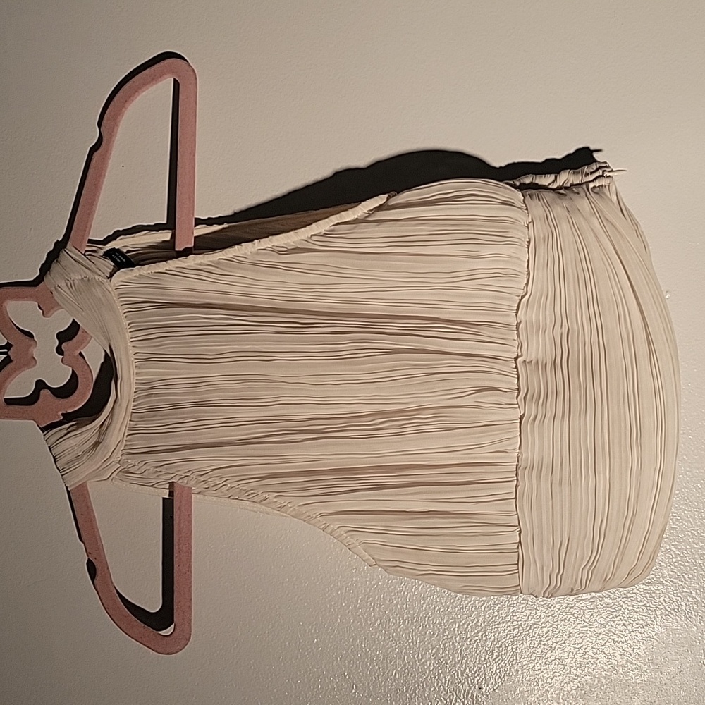 Zara Cream Pleated Blouse